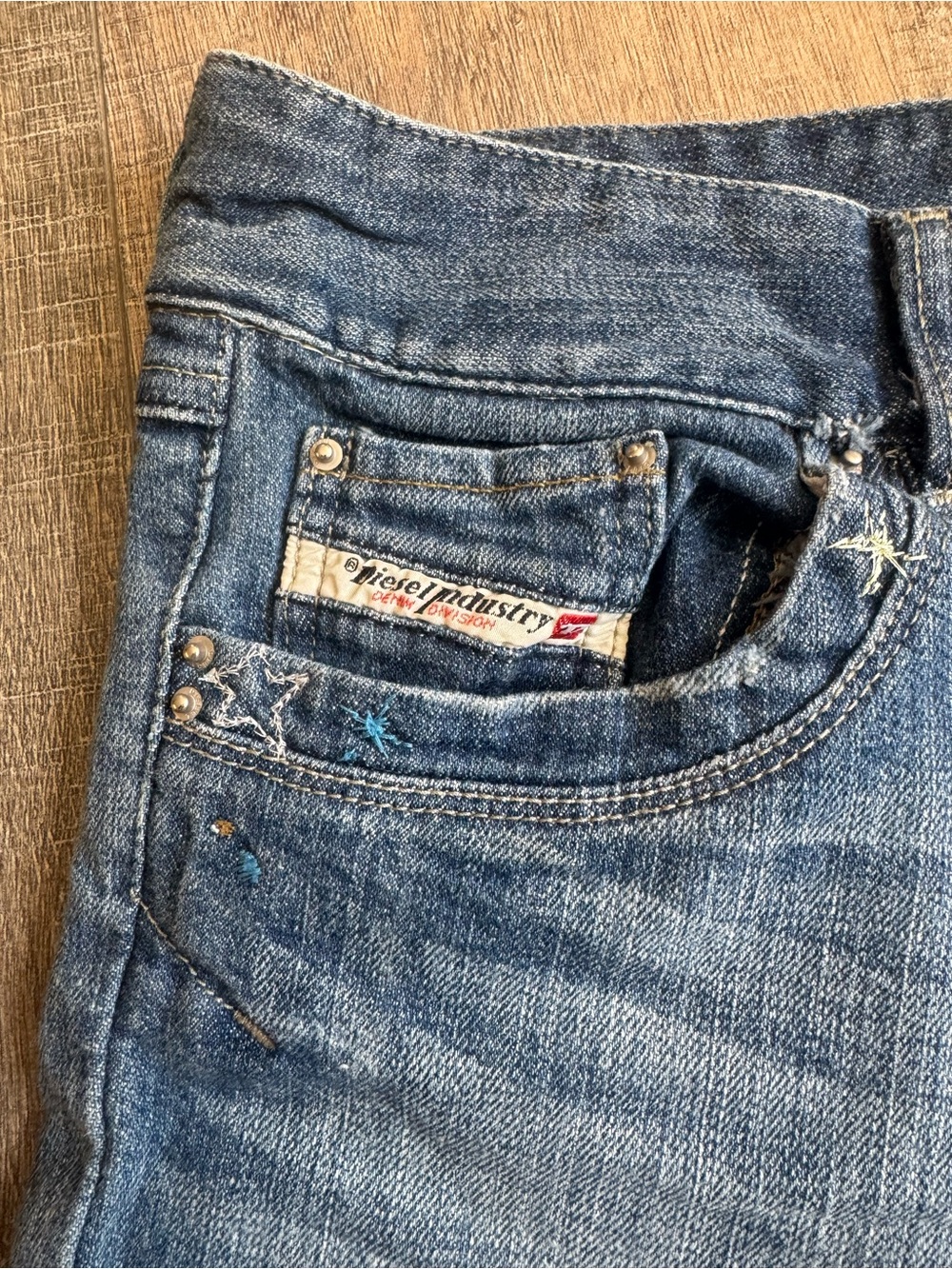 Diesel Industry Hush DS Vintage Y2K Denim Shorts